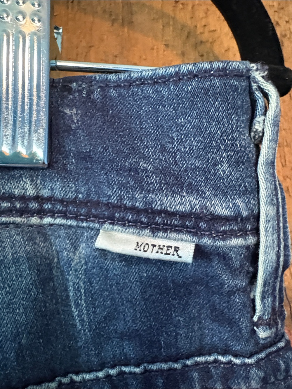 MOTHER The Daydreamer Boot Cut Jeans Night Spice Blue Whiskered Size 29 - Picture 7 of 14